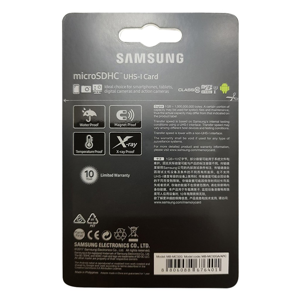 [Chính hãng] Thẻ nhớ Samsung Evo U3 Plus 32GB Class 10 kèm Adapter (Bảo hành 24 tháng)