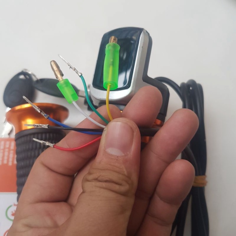 Tay Ga Báo Bình 48V Xe Đạp Điện Có Ổ khóa XE ĐIỆN HUY