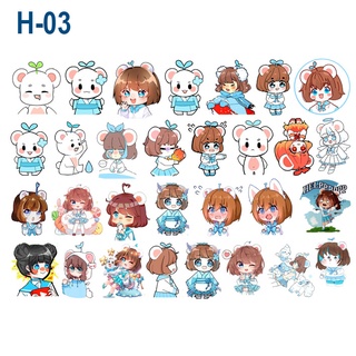 Bộ hình dán nhân vật simmy Hero Team 30-32stickers (các mẫu)