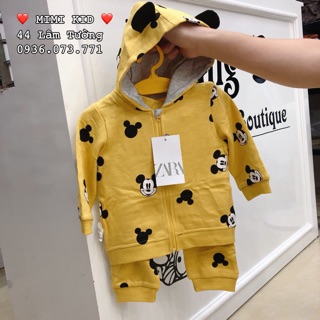 Bộ nỉ Mickey cho bé