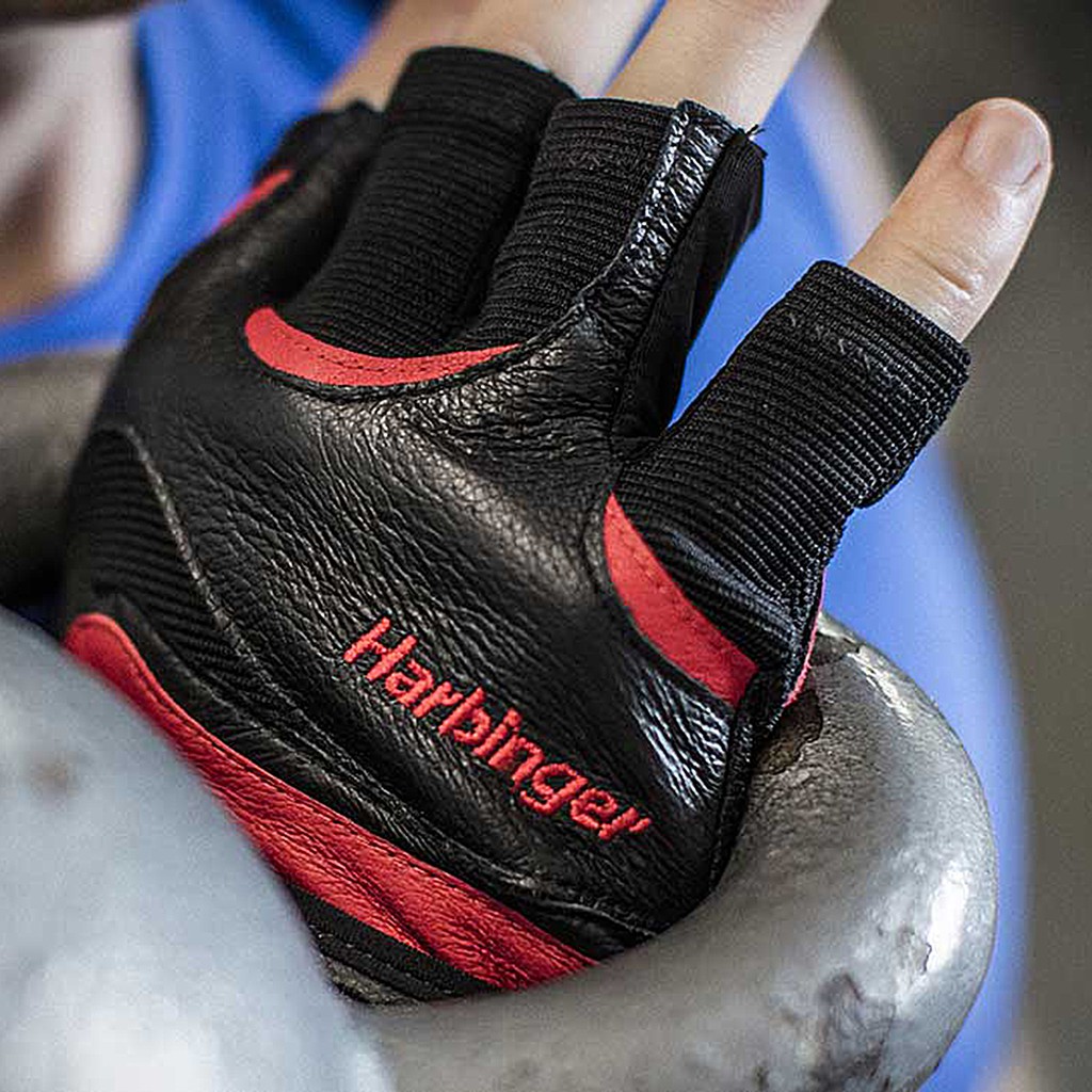 Găng tay tập gym nam Harbinger M_Flexfit Gloves_Black-Red