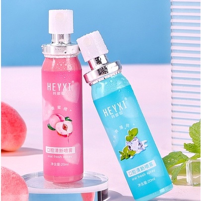 Xịt thơm miệng dạng chai Heyxi 20ML mẫu mới