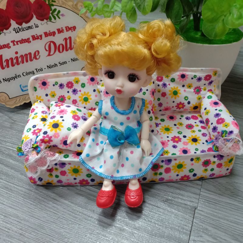 Ghế sofa mềm cho búp bê ,đồ chơi nội thất nhà búp bê