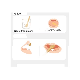 Bộ Rơ Lưỡi Silicon Bàn Chải Đánh Răng Silicon Chống Tưa Lưỡi Nấm Lưỡi Rưa Lưỡi Mềm Mại Cho Bé Từ 0-18 Tháng