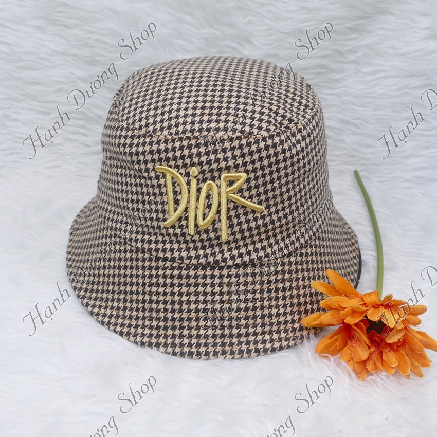 Mũ bucket nón tai bèo vành cụp thêu chữ vải bố nhuyễn cao cấp có may tem thời trang phù hợp cho cả nam và nữ