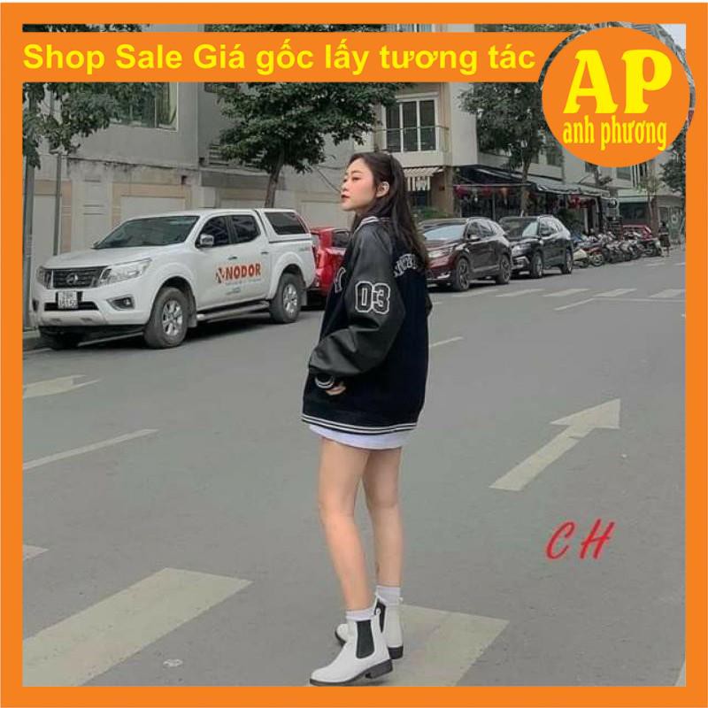 [Mã WASTUP5 giảm 10% tối đa 20K đơn 99K] Áo bomber jacket New york tay bóng có ảnh thật sp áo khoác nữ | BigBuy360 - bigbuy360.vn