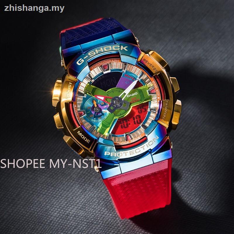 Đồng hồ thể thao Casio G-Shock GM110 chống thấm nước màu cầu vồng thời trang dành cho nam