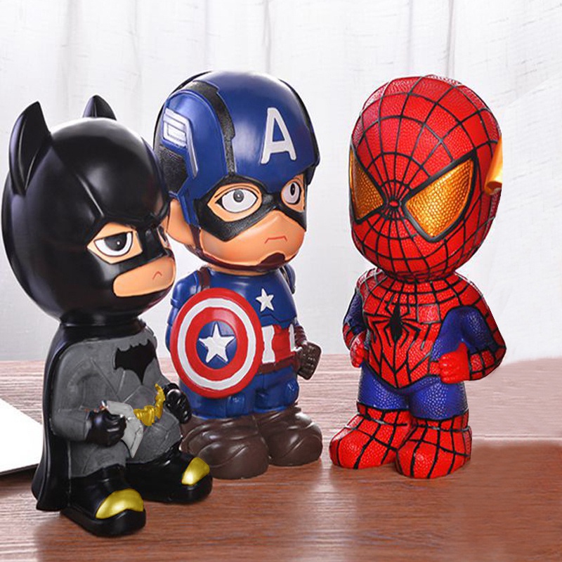 Hộp đựng tiền tiết kiệm phong cách hoạt hình Marvel người nhện sáng tạo làm quà sinh nhật