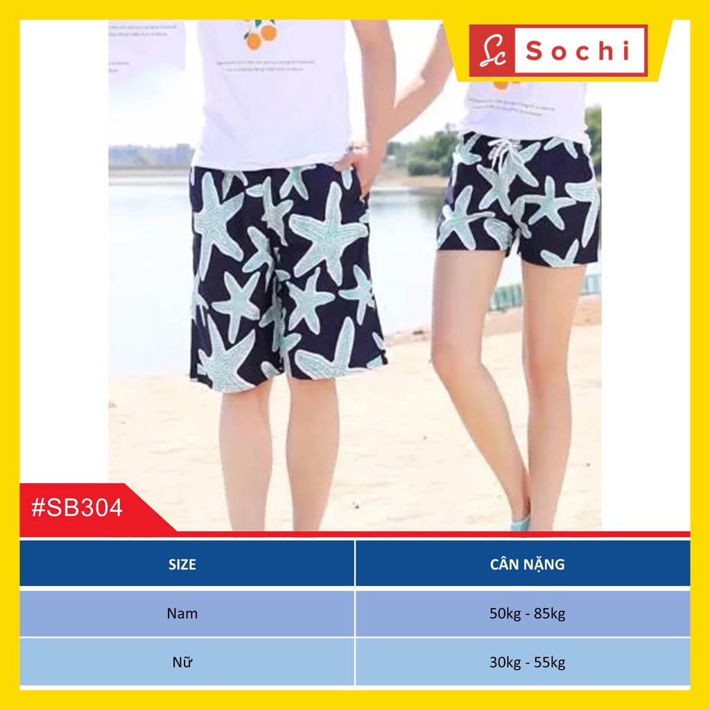 Quần đùi đi biển gia đình, công ty, quần đi biển nam, nữ Hot trend hè 2022 giá tận xưởng QD63