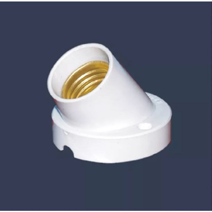Đui đèn xoay E27, đui treo. đui gắn tường chếch 45 độ, 90 độ Đen, Trắng