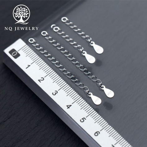 Charm bạc dây xích trang trí - NQ Jewelry
