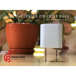 Củ sạc iphone zin chính hãng - bóc hộp iphone xs max