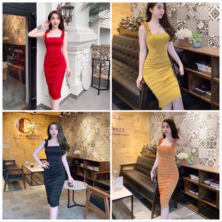ĐẦM BODY BÈO CÁNH TIÊN HAI DÂY CHẤT THUN SIÊU HOT