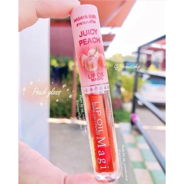 01 Cây Son Dưỡng Bóng Môi Trái Đào HASAYA GIRL LIP OIL