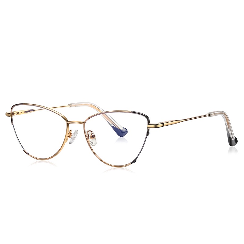 Mắt Kính Gọng Kim Loại Chống Ánh Sáng Xanh Thời Trang Cho Nữ