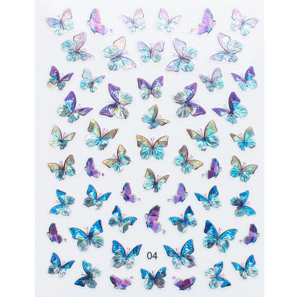 Sticker Holographic Dán Móng Nghệ Thuật DIY