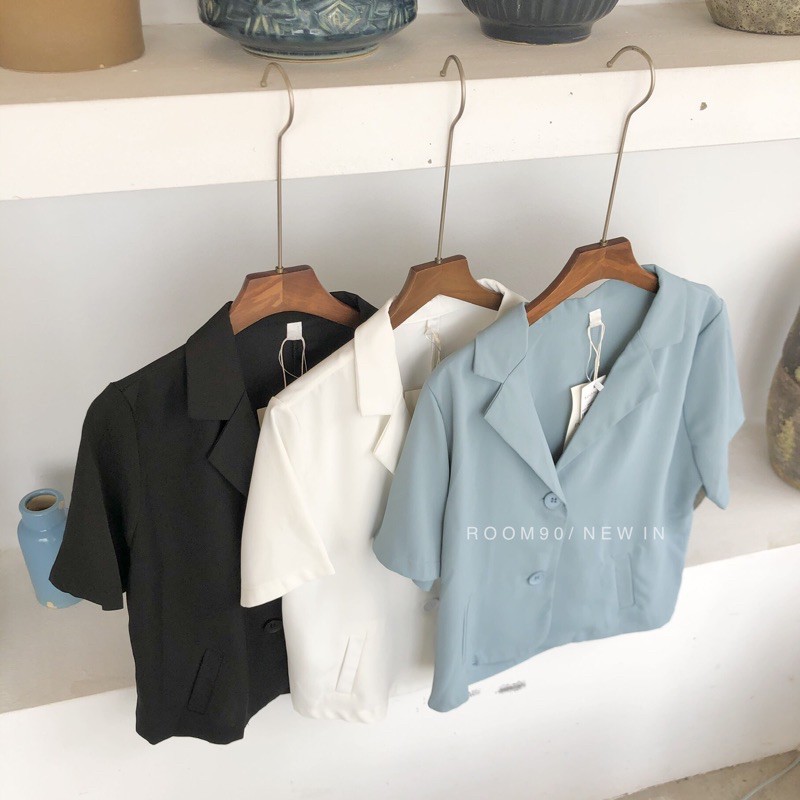 Blazer ngắn tay dáng ngắn phong cách hàn Quốc cho nữ 8126 | BigBuy360 - bigbuy360.vn