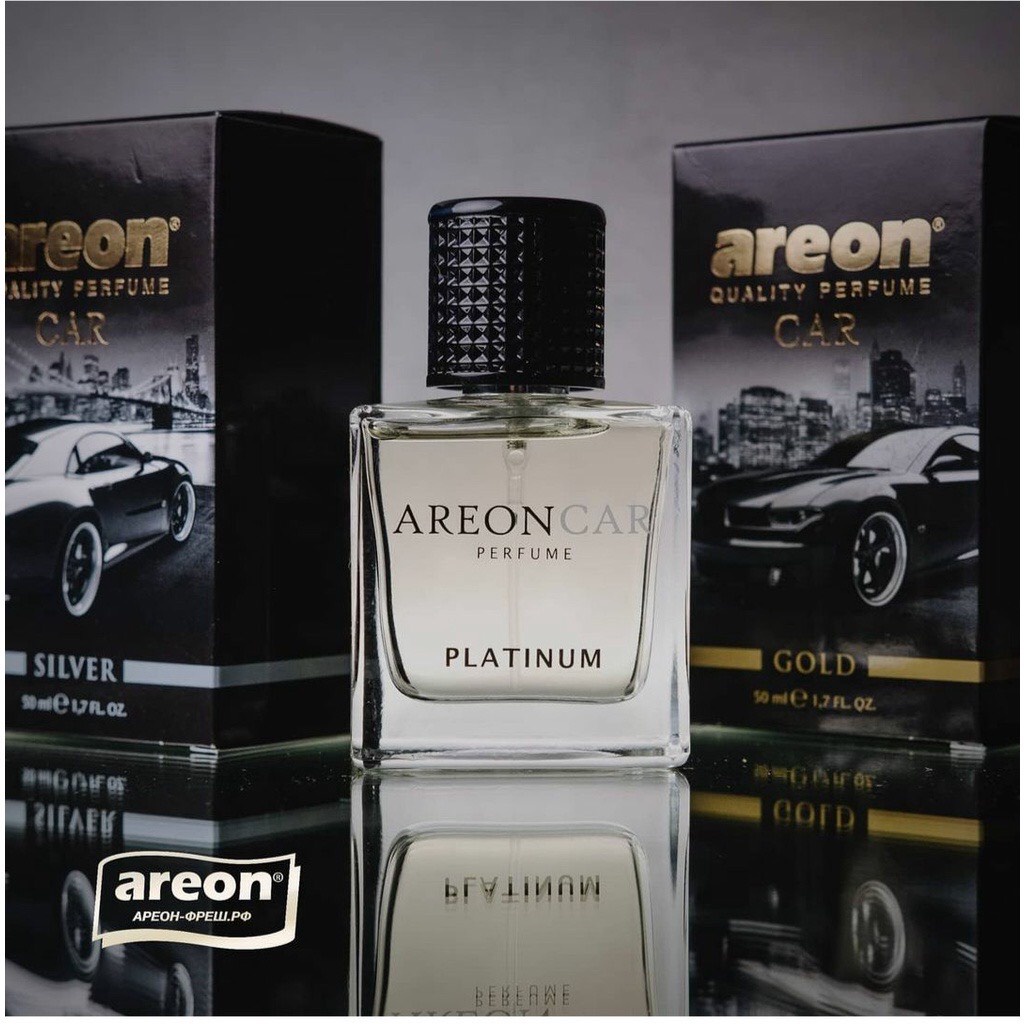 Nước Hoa AREON Ô Tô Dạng Xịt Cao Cấp - AREON Car Hương Platinum Sang Trọng The Mát MCP06