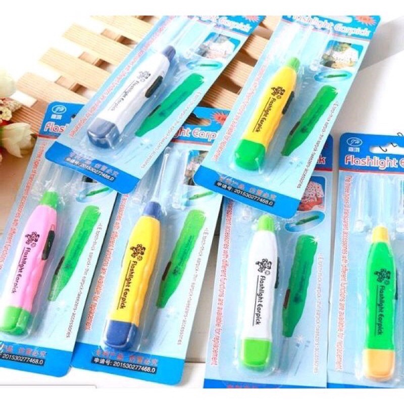 Dụng Cụ Láy Ráy Tai Có Đèn Cho Bé - Cây Móc Lỗ Tai Có Đèn Soi Cho Bé