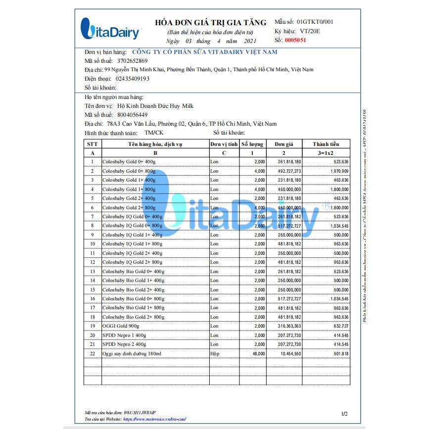 Sữa ColosBaby 1+ 1000IgG 800g _Subaby