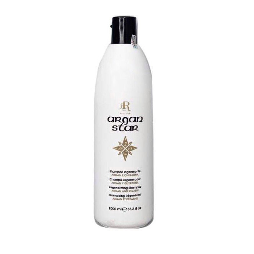 Dầu gội chăm sóc và tái tạo tóc hư tổn RRline Argan Star Shampoo 350ml