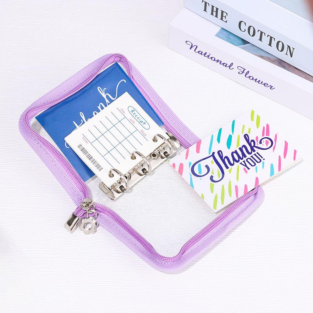 RAINBOW Vỏ Bọc Sổ Tay 3 Lỗ Họa Tiết Hoa Cúc Xinh Xắn