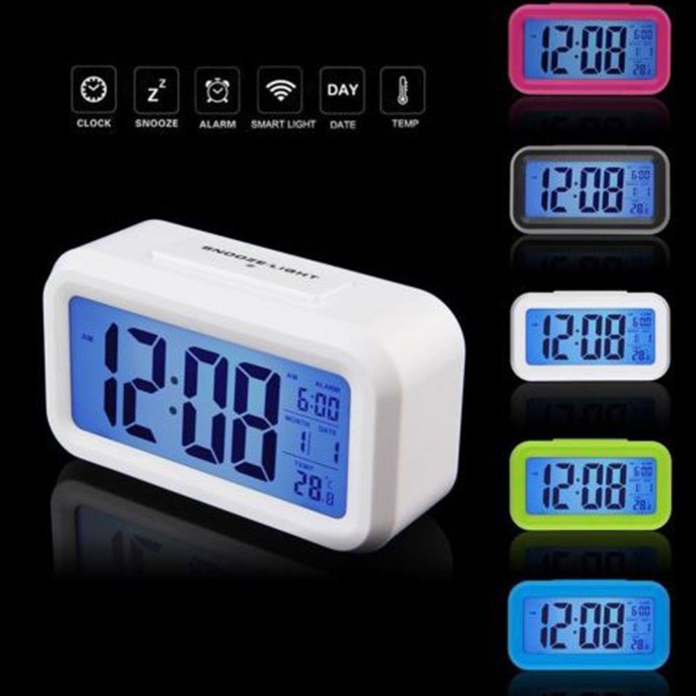 Đồng hồ báo thức điện tử có đèn LED và màn hình hiển thị nhiệt độ - DHS4255