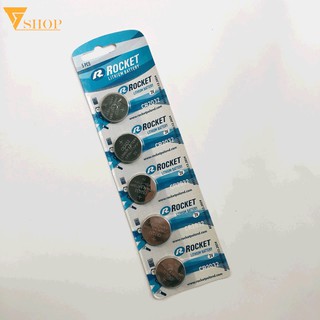 Pin Rocket CR2032 Vỉ 5 Viên Lithium 3V