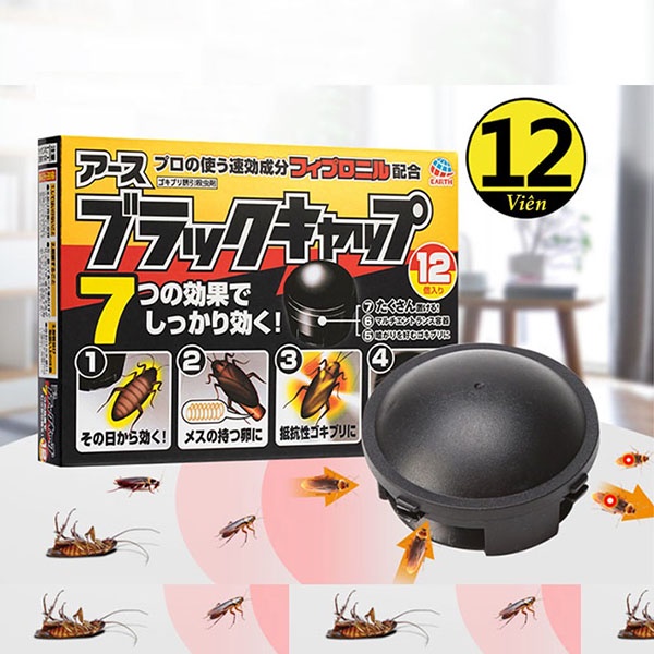 Hộp 12 viên diệt gián nội địa Nhật Bản