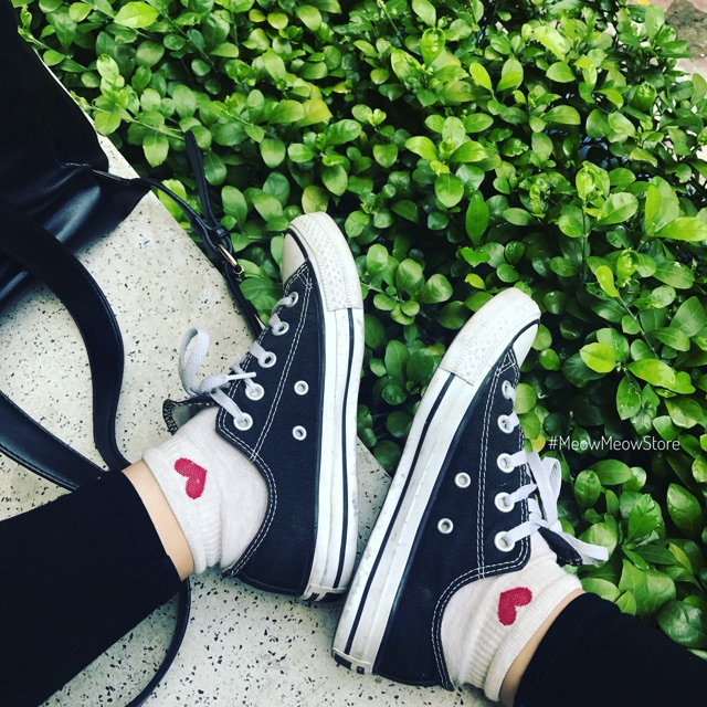 Vớ Tim họa tiết siêu dễ thương