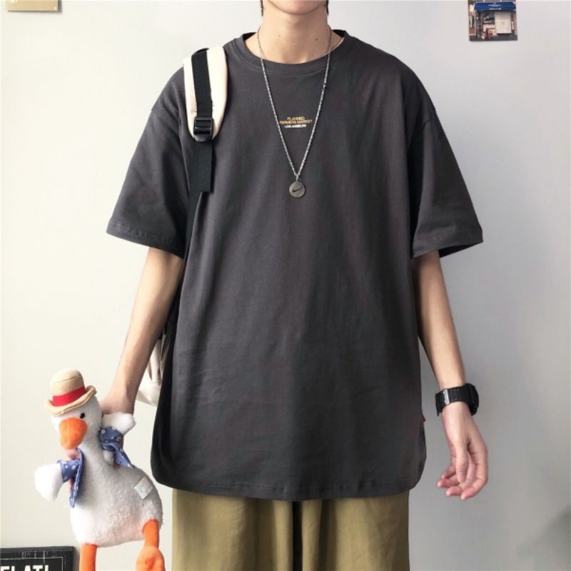 Áo phông plan tay lỡ fom rộng,áo thun tay lỡ hàng có size ô