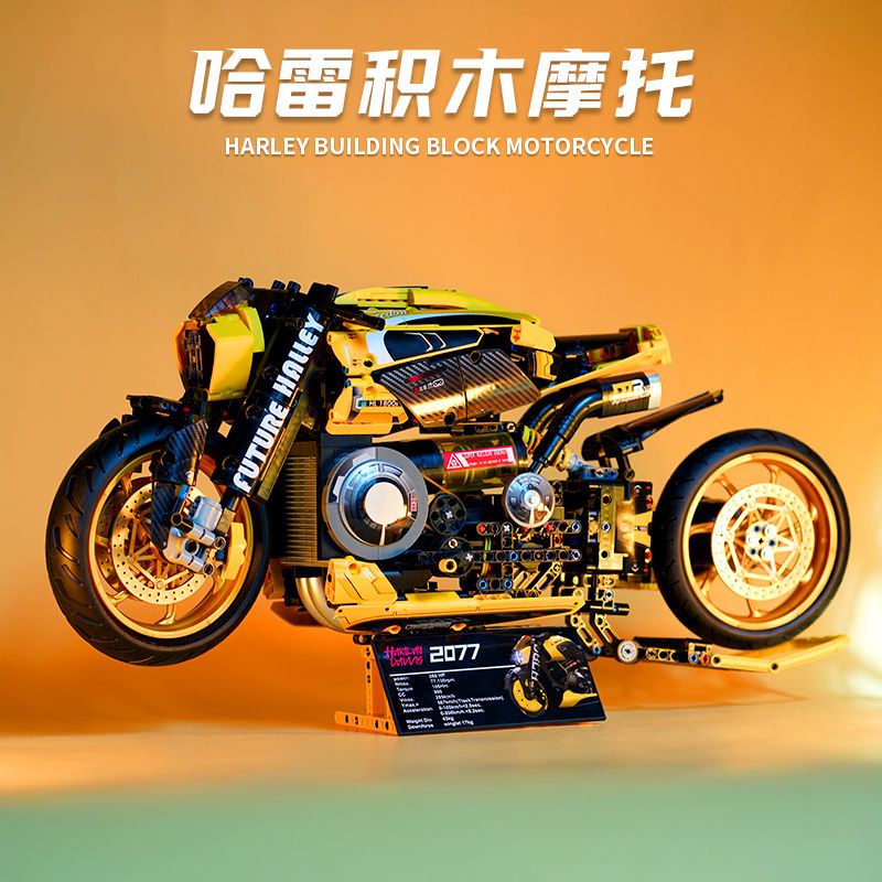 Bộ Đồ Chơi Lắp Ráp  Xe Mô Tô BMW Ducati Harley