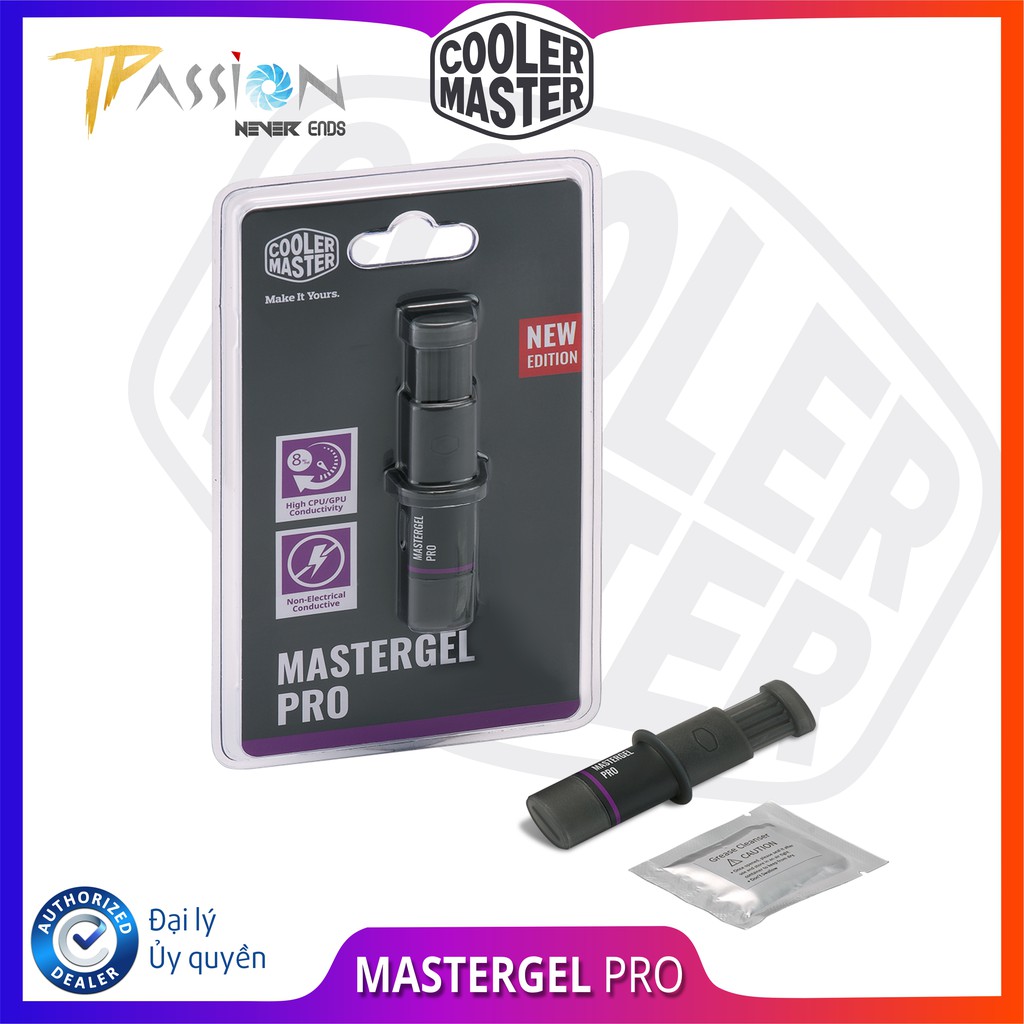 Keo tản nhiệt Cooler Master MasterGel Pro New Edition - Chính hãng, Kem tản nhiệt CM hiệu năng cao, tản nhiệt tốt