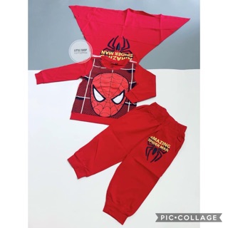 Bộ bé trai người nhện kèm choàng