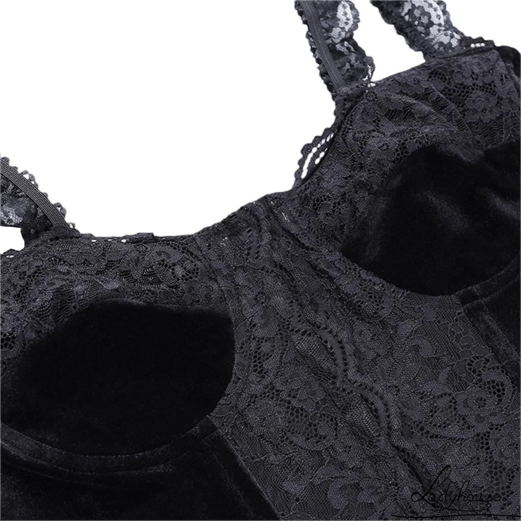 Áo Ba Lỗ Không Tay Phối Ren Màu Sắc Đơn Giản Cho Nữ