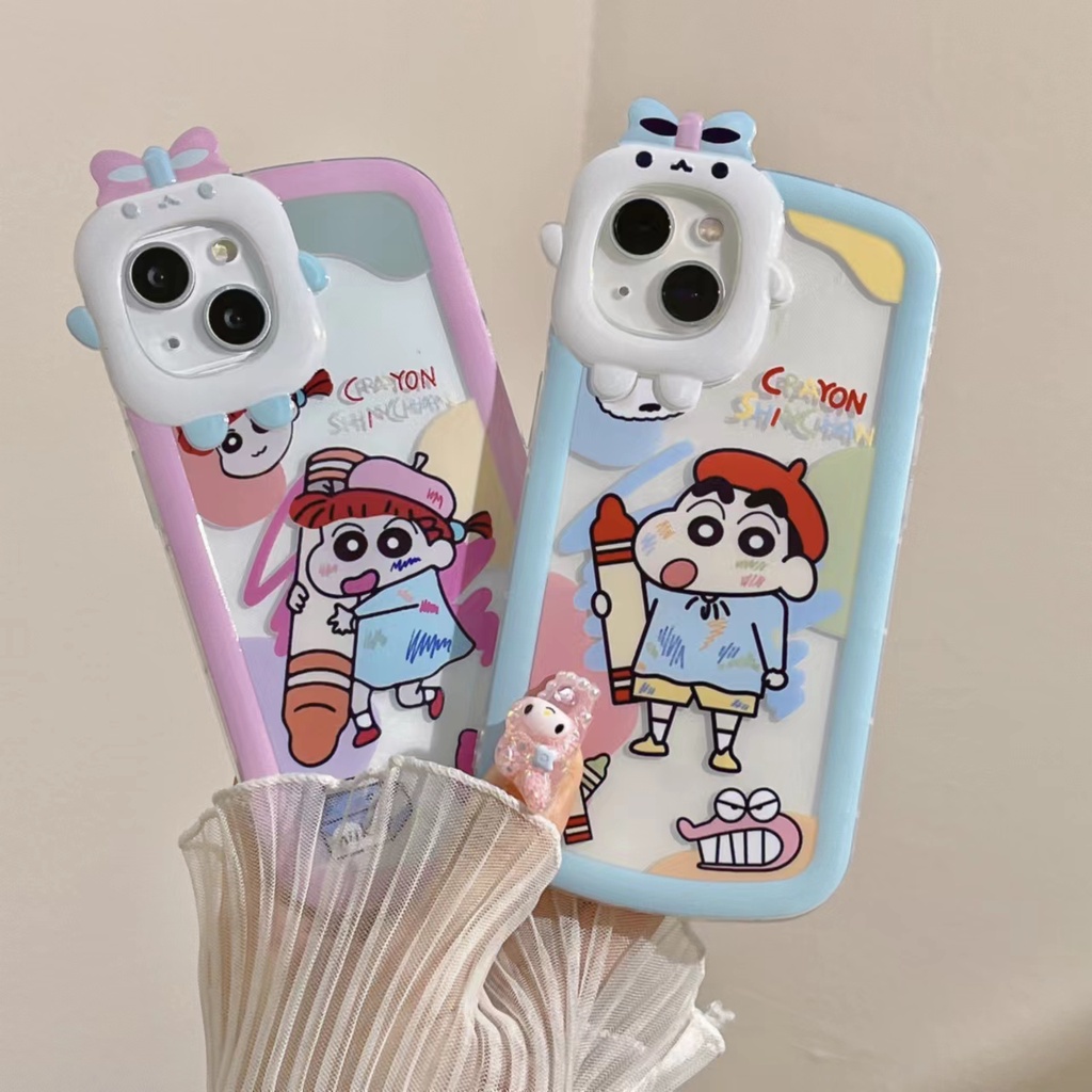 Ốp Điện Thoại Chống Sốc In Hình Shin-Chan Cho iPhone 14 14pro 14Plus 14prm 13 13pro 13prm 11 6splus 7Plus 8Plus Xr XS 13 12 Pro Max