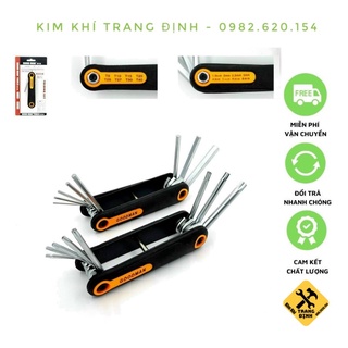 Bộ lục giác gập gọn, tiện lợi 8 chi tiết đầu hoa thị Goodman