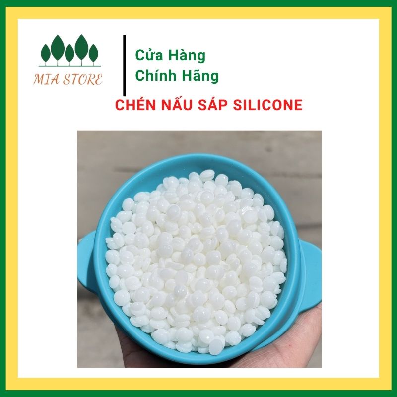 Chén nấu sáp silicon siêu chịu nhiệt vệ sinh dễ dàng tiện lợi chén silicon thay thế nồi nấu sáp màu ngẫu nhiên