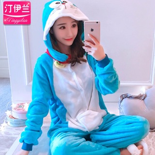 Pijama hình thú bông doremon