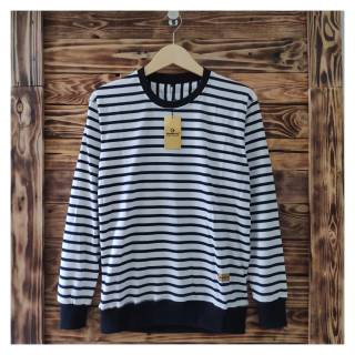Áo Sweater Sát Nách Cổ Tròn Kẻ Sọc Thiết Kế Trẻ Trung Cá Tính