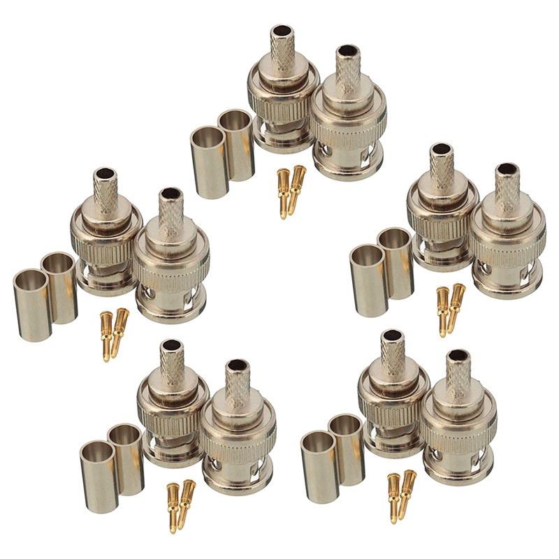 Bộ 20 đầu nối đầu cắm BNC cổng nhận RG58