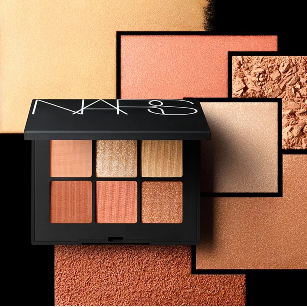 Bảng Phấn Mắt Nars Sáu Màu Sắc Tông Lì / Hiệu Ứng Ngọc Trai Lấp Lánh Trang Điểm Đa Năng