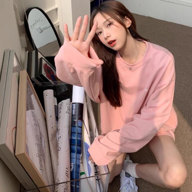 Set đồ nỉ áo sweater + quần short 3 màu