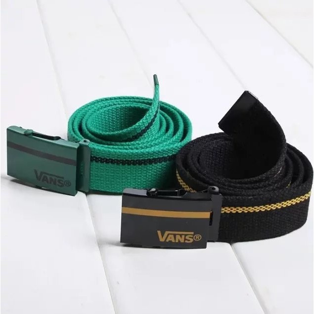 Thắt Lưng Vải Canvas Có Khóa Thời Trang Phong Cách Hàn Quốc Cho Nam