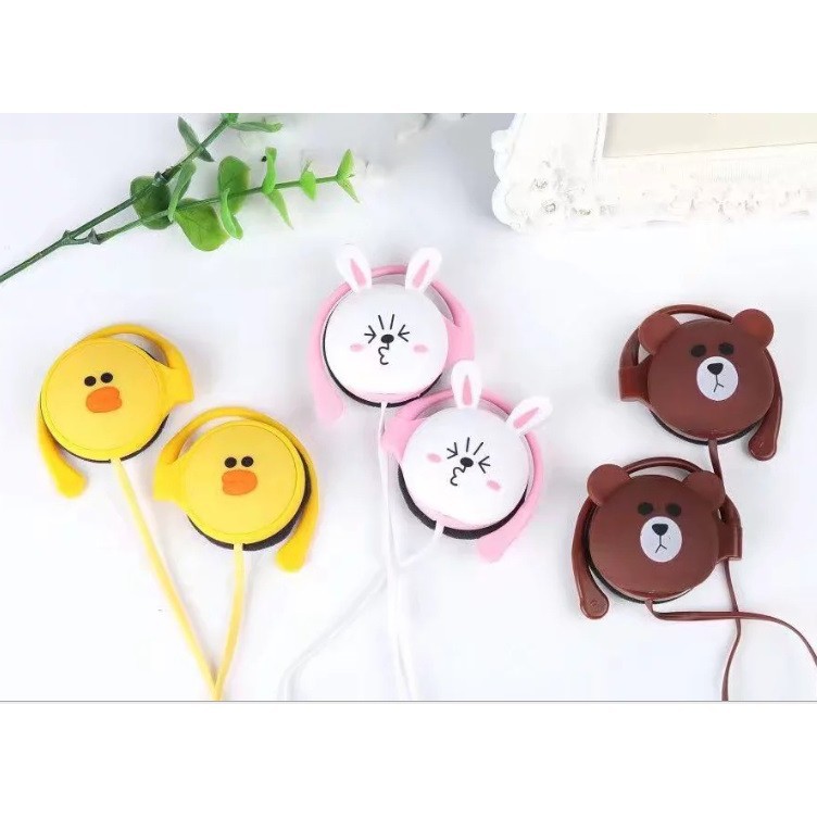Tai nghe kẹp tai hình thú ngộ nghĩnh siêu đáng yêu KN211 - Tai nghe cho điện thoại, máy tính dễ thương KN313