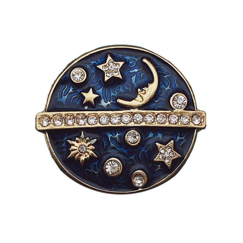 Ghim Cài Áo Hình Mặt Trăng Và Ngôi Sao Thời Trang Cho Nam Nữ