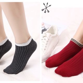 Tất ngắn cổ viền nhiều màu