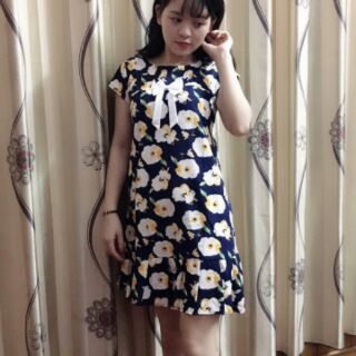 Váy hoa cho bà bầu