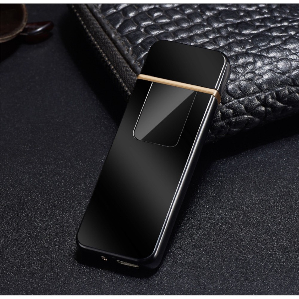 Bật lửa điện cảm ứng 2 mặt Touch Screen LED pin sạc USB