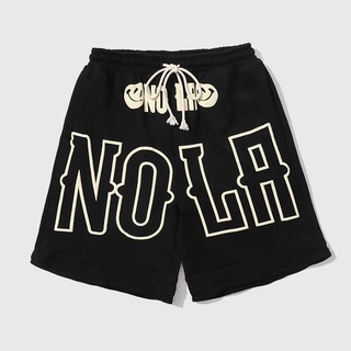 Quần short ống rộng thêu họa tiết phong cách Âu Mỹ thời trang cho nam và nữ plus size